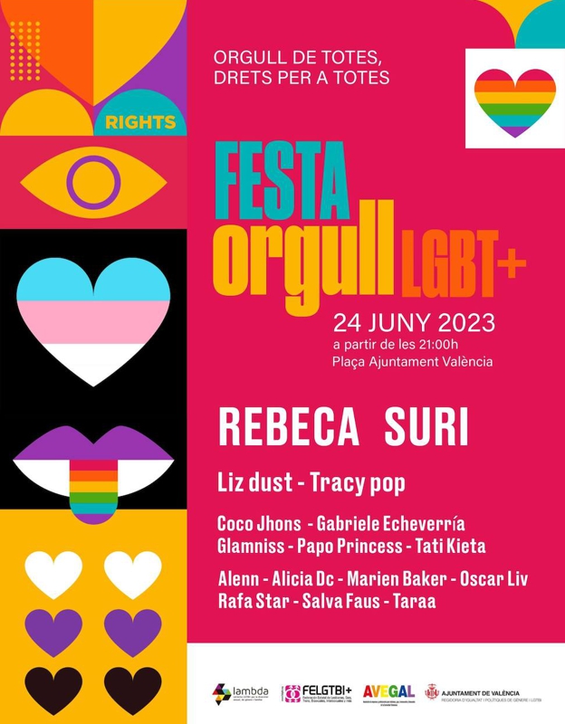 cartel fiesta orgullo gay